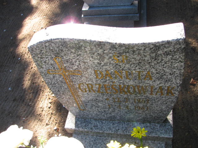 Danuta Grześkowiak      1961 Śnieciska - Grobonet - Wyszukiwarka osób pochowanych