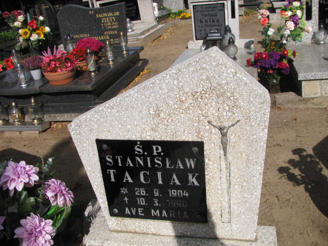 Grób Stanisław Taciak             