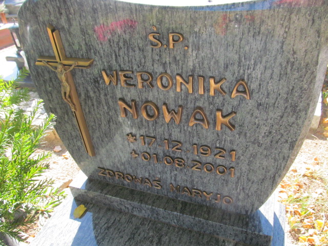 Weronika Nowak 1921 Śnieciska - Grobonet - Wyszukiwarka osób pochowanych