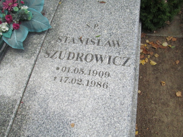 Stanisław Szudrowicz      1909 Śnieciska - Grobonet - Wyszukiwarka osób pochowanych